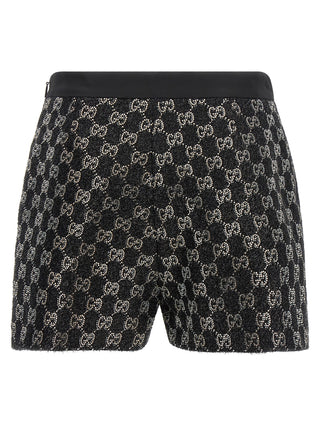 Gucci Black Viscose Bermuda Shorts