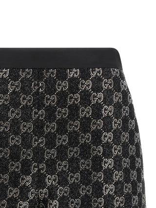 Gucci Black Viscose Bermuda Shorts