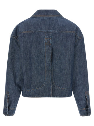 Fendi Blue Cotton Denim Jacket