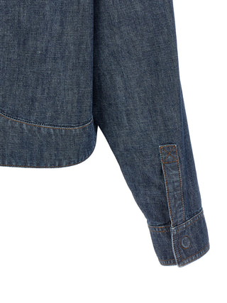 Fendi Blue Cotton Denim Jacket