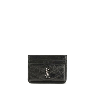 Saint Laurent Black Calf Leather Bos Taurus Wallet
