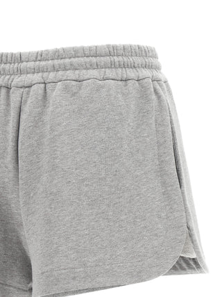 Fendi Gray Cotton Bermuda Shorts