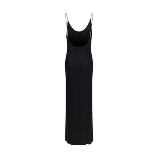 Saint Laurent Black Viscose Casual Dress