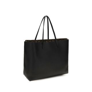 Fendi Black Calf Leather Bos Taurus Shoulder Bag
