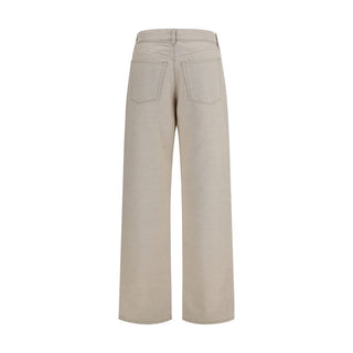 Fendi Beige Cotton Jeans Denim