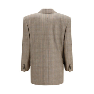 Saint Laurent Beige Wool Oves Aries Blazer
