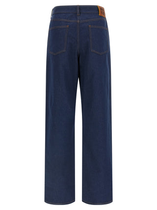 Fendi Blue Cotton Jeans Denim