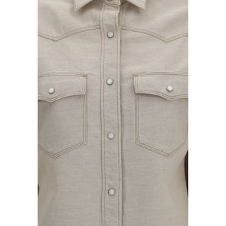 Fendi Beige Denim Shirt