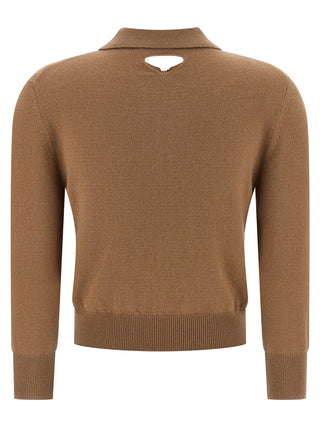 Prada Beige Cashmere Polo Shirt