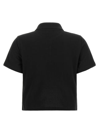 Saint Laurent Black Cotton Polo Shirt
