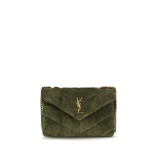 Saint Laurent Bicolor Calf Leather Bos Taurus Shoulder Bag
