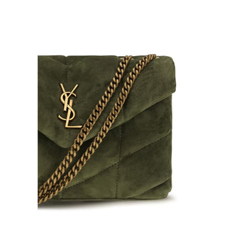 Saint Laurent Bicolor Calf Leather Bos Taurus Shoulder Bag