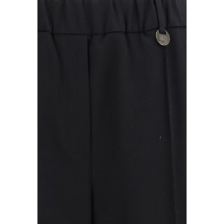Burberry Black Wool Oves Aries Joggers (Workout Pants)