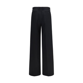 Fendi Black Cotton Casual Pants