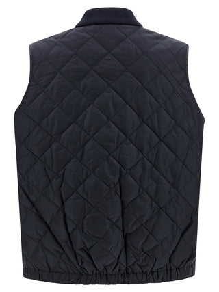 Prada Blue Recycled Polyamide Sleeveless Jacket