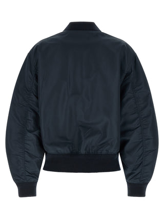 Prada Blue Polyamide Bomber