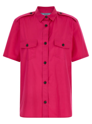 Prada Fuchsia Cotton Blouse