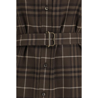 Burberry Brown Cotton Casual Dress