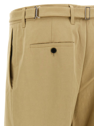 Prada Beige Cotton Casual Pants