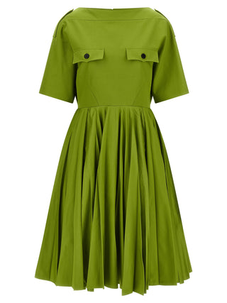Prada Bicolor Cotton Casual Dress