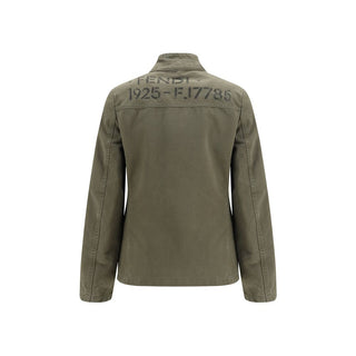 Fendi Bicolor Cotton Full-Length Jacket