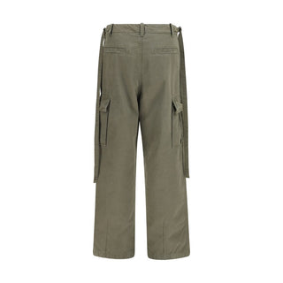 Fendi Bicolor Cotton Cargo Pants
