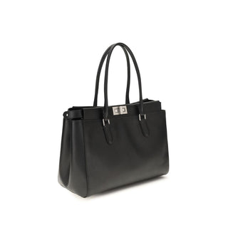 Fendi Black Calf Leather Bos Taurus Shoulder Bag