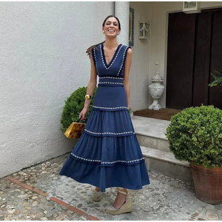 Vestido midi estilo retrô