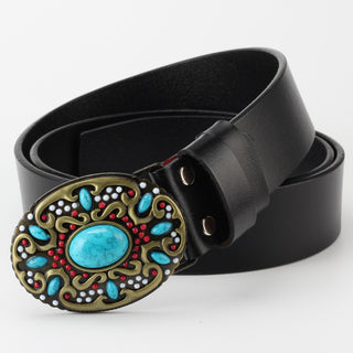 Fashion Bead Leather Women Belt Decoration