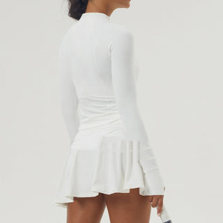 Vestido esportivo manga longa feminino