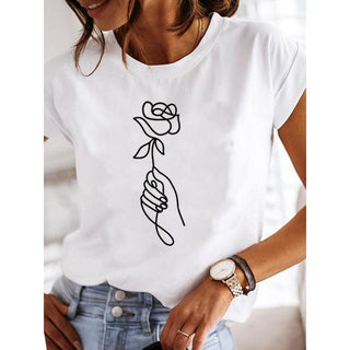 Camiseta básica fashion feminina 