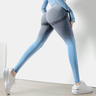 Calça legging degradê cintura alta