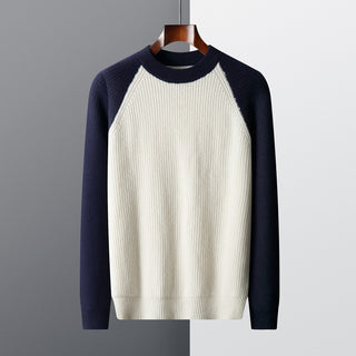 Suéter masculino bicolor