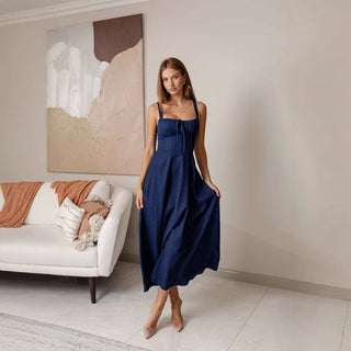 Vestido midi jeans