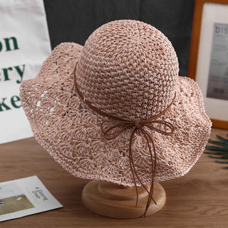 Finished Hand-woven Summer Travel Sunshade Beach Straw Cover Face UV All-matching Hat Tide