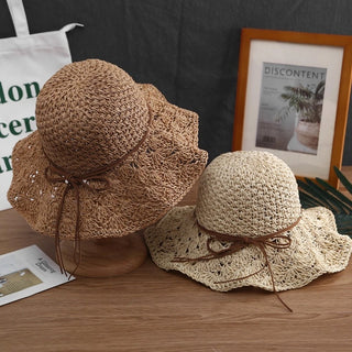 Finished Hand-woven Summer Travel Sunshade Beach Straw Cover Face UV All-matching Hat Tide