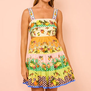 Vestido de verão estampado