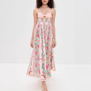 Vestido midi floral