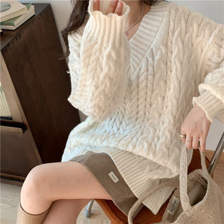 Hong Kong Style Retro Knitwear All-matching