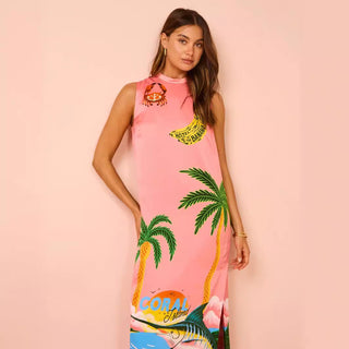 Vestido de cetim paradise