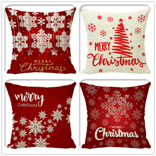 Christmas Fashion Minimalist Print Sofa Pillow Cover