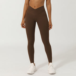 Nude Feel Cross V-shaped Quick-drying Sports Trousers