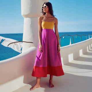 Vestido Midi com as cores do verão