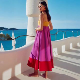 Vestido Midi com as cores do verão