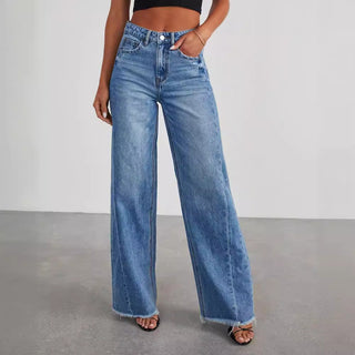 Calça jeans estilo pantalona