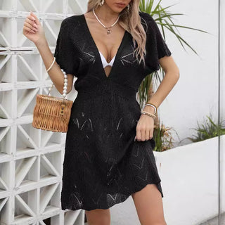 Vestido de crochê moda praia