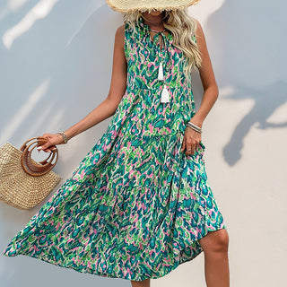 Vestido boho feminino elegante 