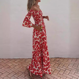 Vestido longo floral