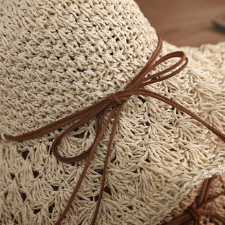 Finished Hand-woven Summer Travel Sunshade Beach Straw Cover Face UV All-matching Hat Tide