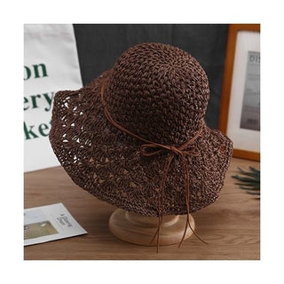 Finished Hand-woven Summer Travel Sunshade Beach Straw Cover Face UV All-matching Hat Tide